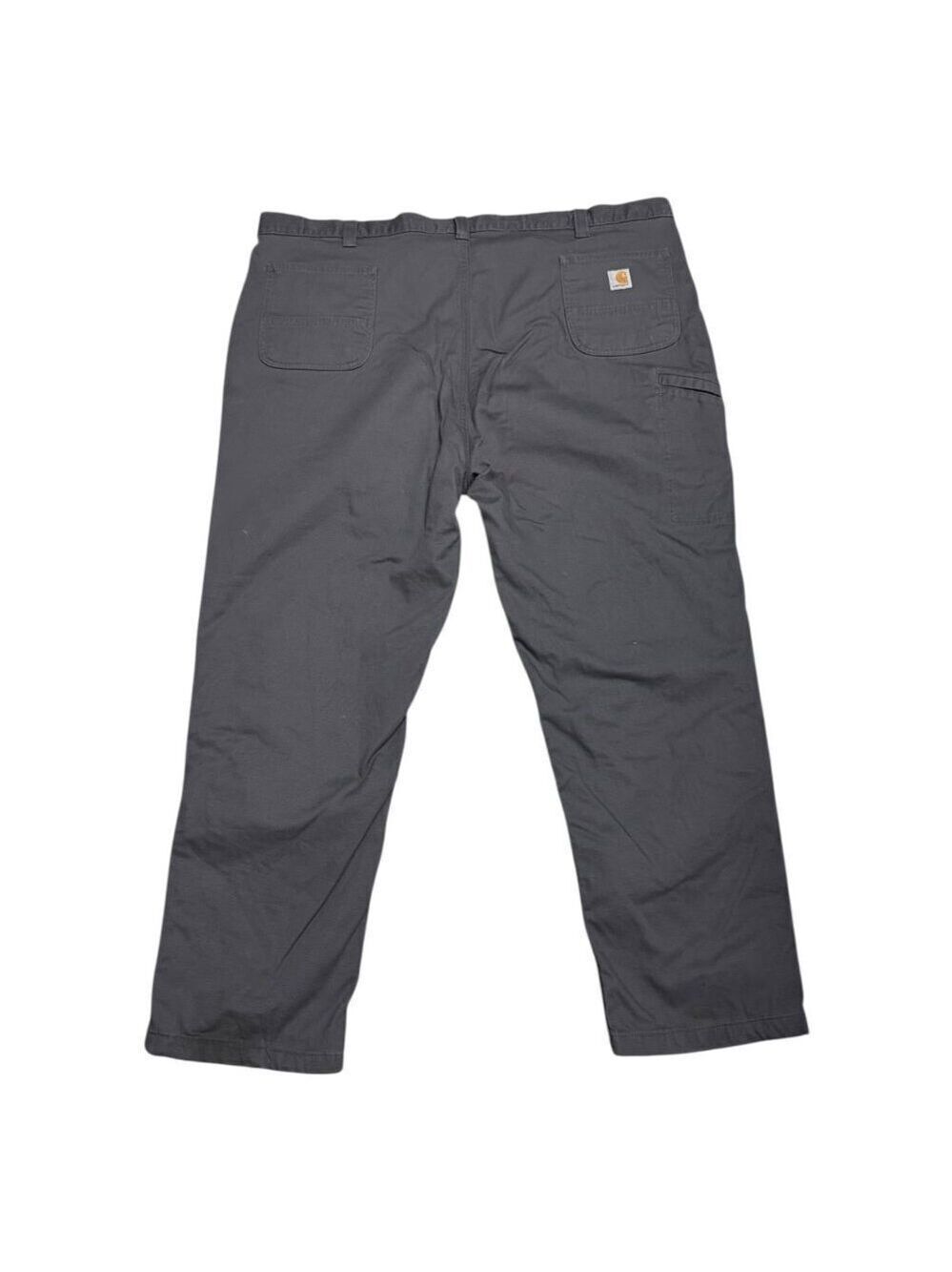 CARHARTT Relaxed Fit Lined Winter Work Casual Grey Pants Mens 48x32